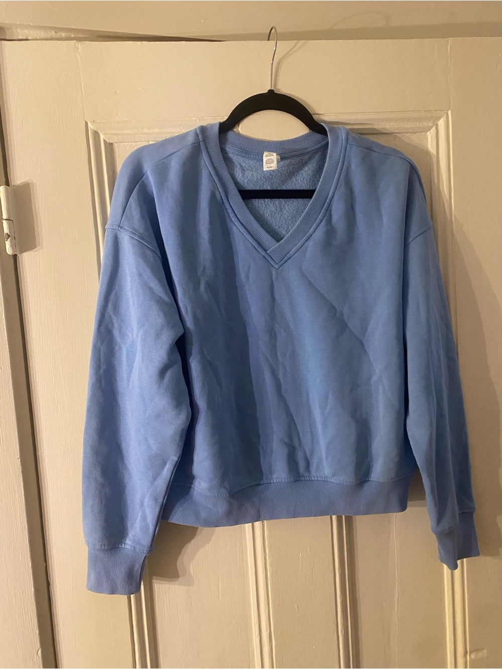 Yogalicious Powder Blue V-Neck Sweatshirt